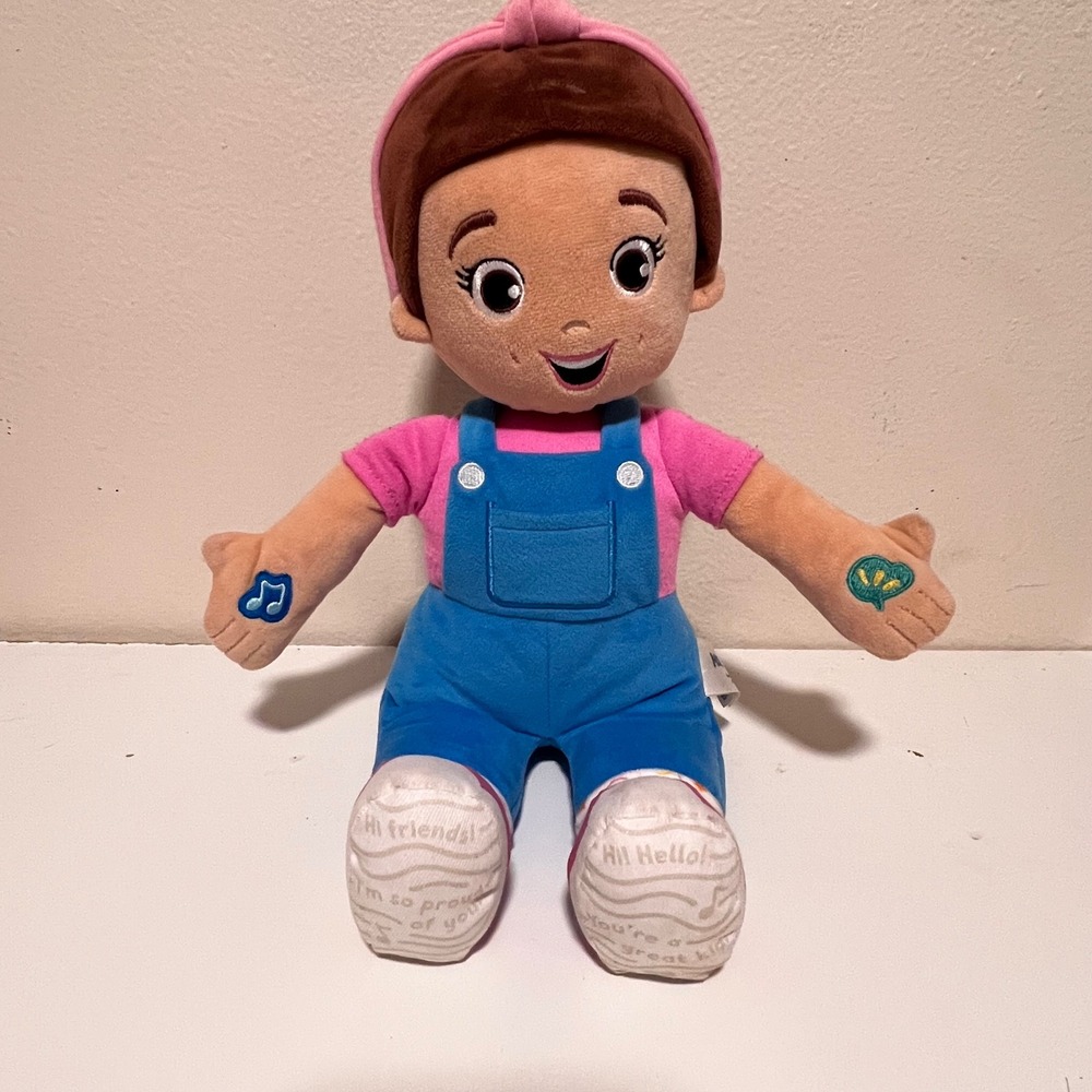 Ms. Rachel 12in Speak & Sing Doll Toddler Toy Pink Blue 6072297 Excellent